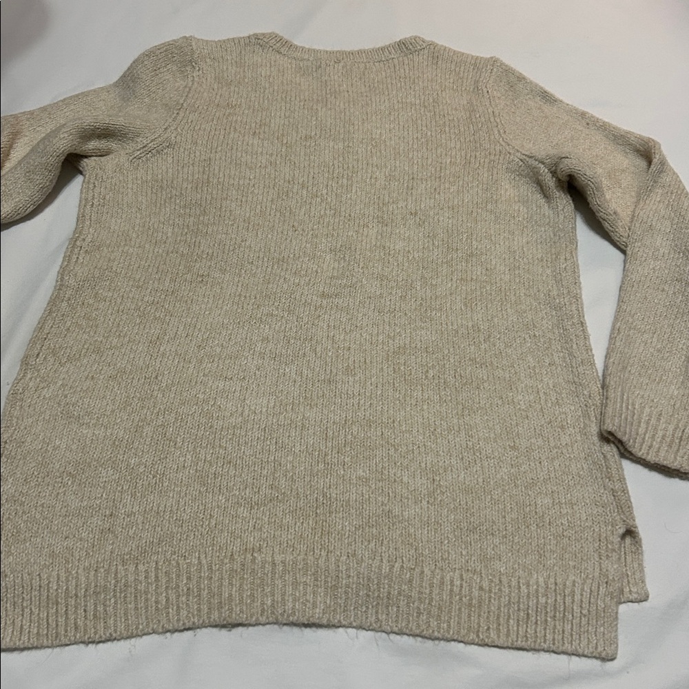 Tommy Hilfiger Cream Cable Knit Sweater L - Picture 6 of 7